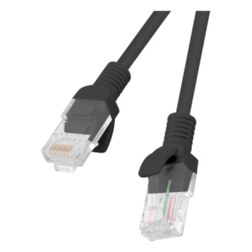 Lanberg PCU6-10CC-0100-BK cable de red Negro 1 m Cat6 U/UTP (UTP)