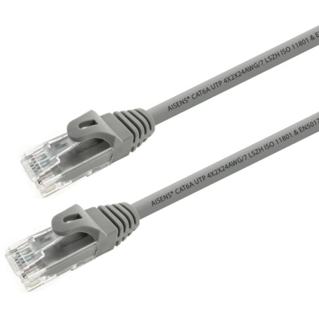 AISENS A145-0324 cable de red Gris 0,25 m Cat6a U/UTP (UTP)