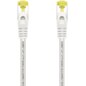 AISENS Cable De Red Latiguillo RJ45 LSZH Cat.7 600 MHz S/FTP PIMF AWG26, Blanco, 2.0 m