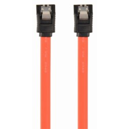 Gembird CC-SATAM-DATA cable de SATA 0,5 m Negro, Rojo
