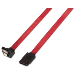 AISENS A130-0156 cable de SATA 0,5 m SATA 7-pin Negro, Rojo