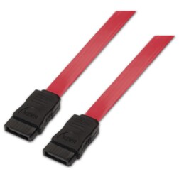 AISENS A130-0153 cable de SATA 0,5 m SATA 7-pin Negro, Rojo