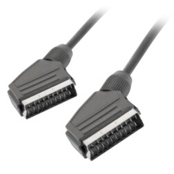 Lanberg CA-EUEU-10CC-0018-BK cable EUROCONECTOR 1,8 m SCART (21-pin) Negro