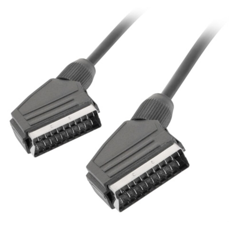 Lanberg CA-EUEU-10CC-0018-BK cable EUROCONECTOR 1,8 m SCART (21-pin) Negro