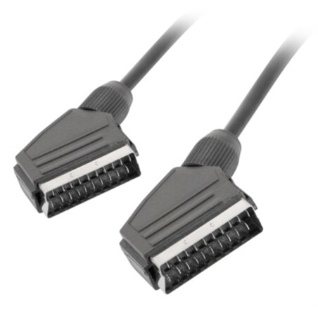 Lanberg CA-EUEU-10CC-0018-BK cable EUROCONECTOR 1,8 m SCART (21-pin) Negro