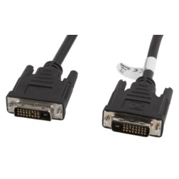 Lanberg CA-DVID-10CC-0018-BK cable DVI 1,8 m DVI-D Negro