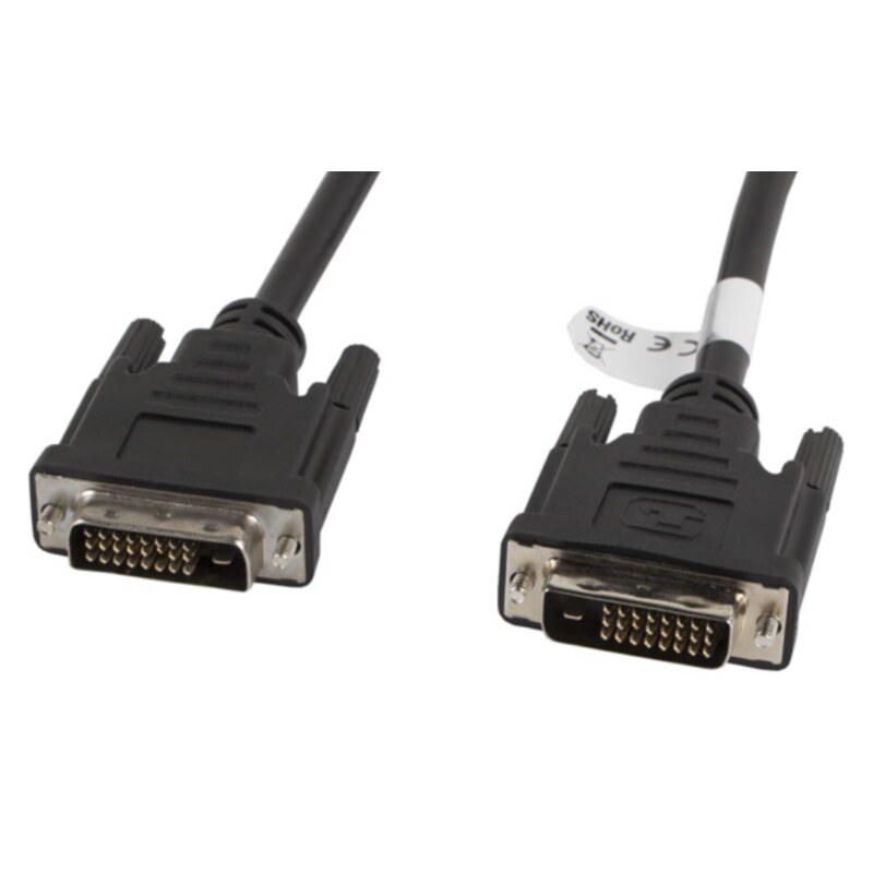 Lanberg CA-DVID-10CC-0018-BK cable DVI 1,8 m DVI-D Negro