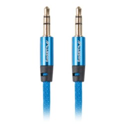 Lanberg CA-MJMJ-10CU-0030-BL cable de audio 3 m 3,5mm Azul