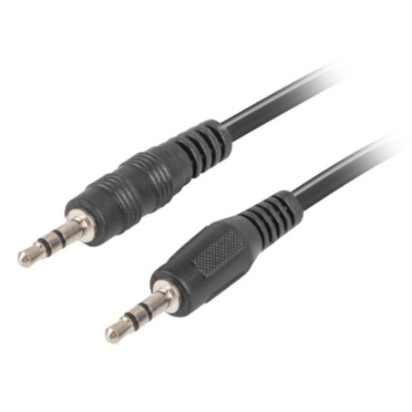 Lanberg CA-MJMJ-10CC-0012-BK cable de audio 1,2 m 3,5mm Negro