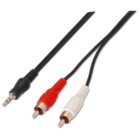 AISENS A128-0148 cable de audio 3 m 3,5mm 2 x RCA Negro