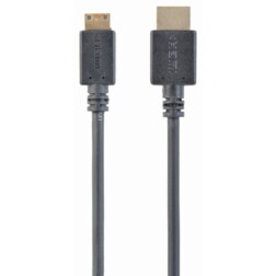 Gembird HDMI - mini HDMI, 3m cable HDMI HDMI tipo A (Estándar) HDMI Type C (Mini) Negro