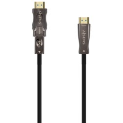 AISENS Cable Hdmi V2.1 AOC Desmontable Ultra Alta Velocidad / Hec 8K@60Hz 4K@120Hz 4:4:4 48Gbps, A/M-D/A/M, Negro, 30M