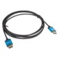 Lanberg CA-HDMI-22CU-0010-BK cable HDMI 1 m HDMI tipo A (Estándar) Negro, Azul