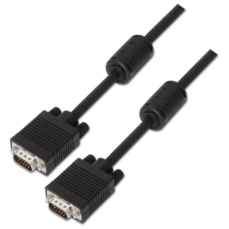 AISENS A113-0075 cable VGA 15 m VGA (D-Sub) Negro
