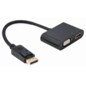 Gembird A-DPM-HDMIFVGAF-01 cable DisplayPort 0,1 m Negro