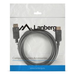 Lanberg CA-DPDP-10CC-0030-BK cable DisplayPort 3 m Negro