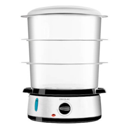 Cecotec Vapovita 3000 Inox vaporizador Independiente 800 W Negro, Acero inoxidable, Transparente