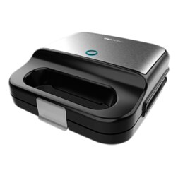 Cecotec 04309 sandwichera 1000 W Negro, Acero satinado