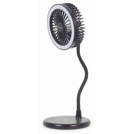 Gembird TA-WPC10-LEDFAN-01 ventilador Negro