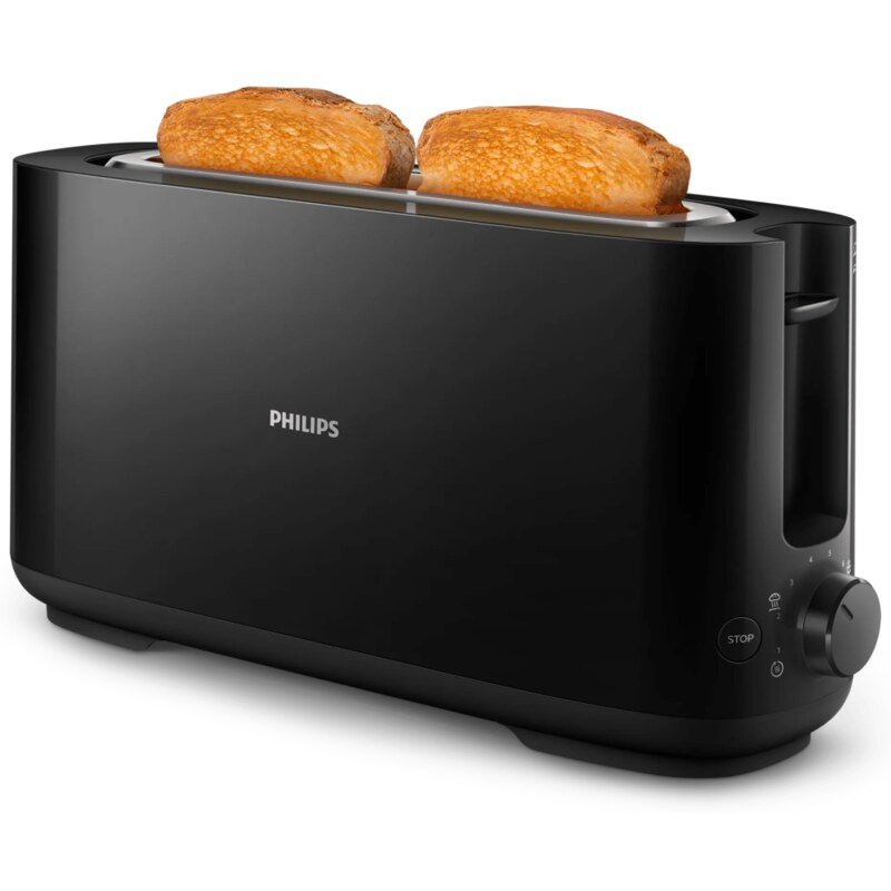 Philips Daily Collection HD2590/90 Tostadora - ranura larga, negro