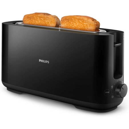 Philips Daily Collection HD2590/90 Tostadora - ranura larga, negro