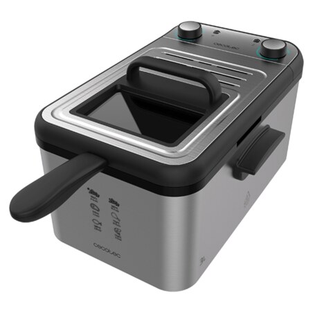 Cecotec CleanFry Infinity 3000 Sencillo 3 L Independiente 2400 W Freidora Acero inoxidable