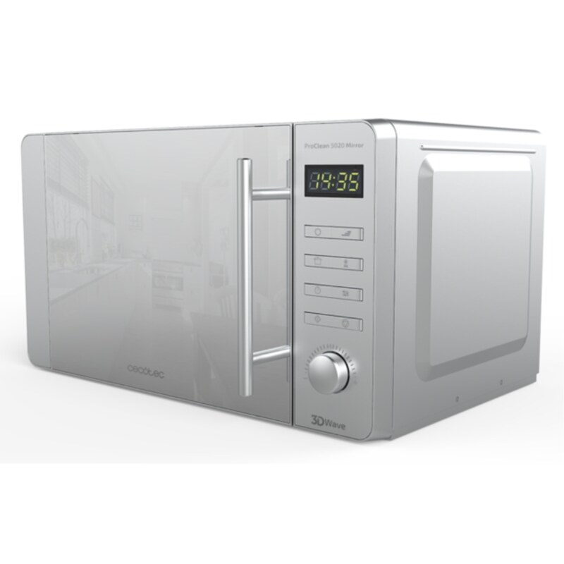 Cecotec 01532 microondas Plata Solo microondas Encimera 20 L 700 W