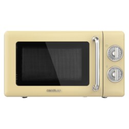 Cecotec 01708 microondas Beige, Acero inoxidable Microondas con grill Encimera 20 L 700 W