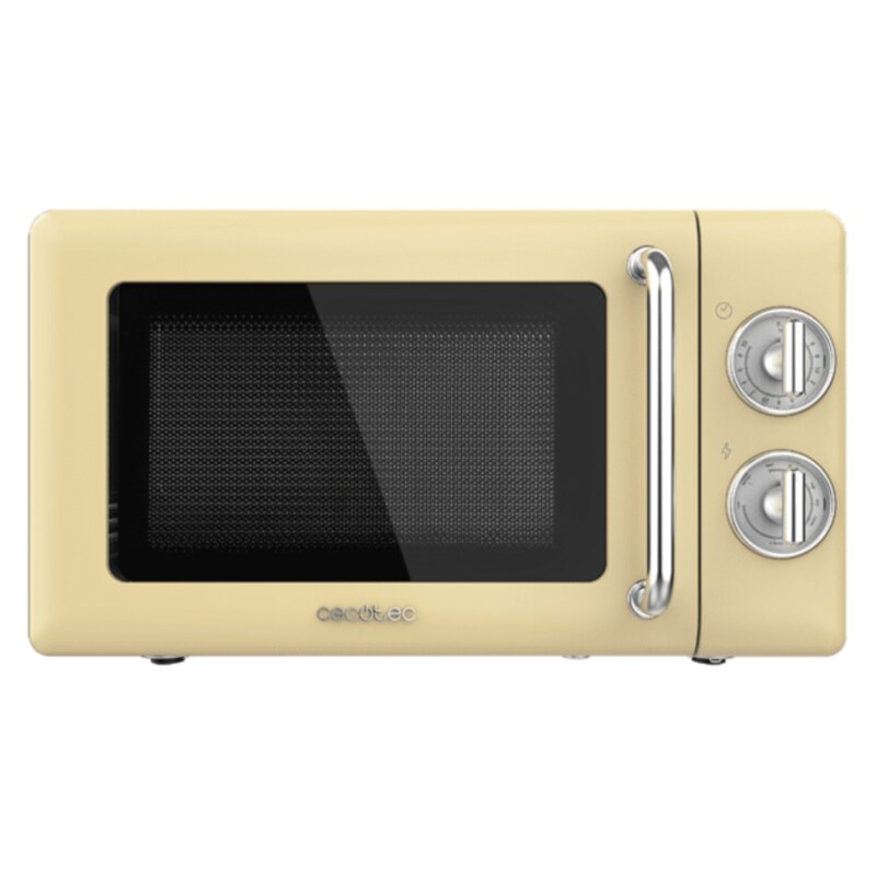 Cecotec 01708 microondas Beige, Acero inoxidable Microondas con grill Encimera 20 L 700 W
