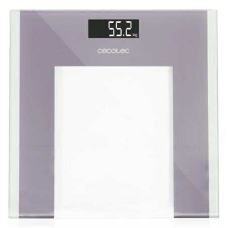 Cecotec Surface Precision Healthy Plaza Gris, Transparente, Blanco Báscula personal electrónica
