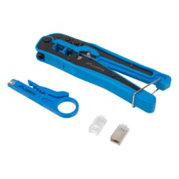 Lanberg NT-0303 crimpadora Juego de herramientas Negro, Azul
