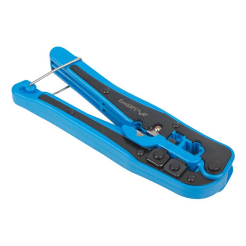Lanberg NT-0202 crimpadora Herramienta para prensar Negro, Azul