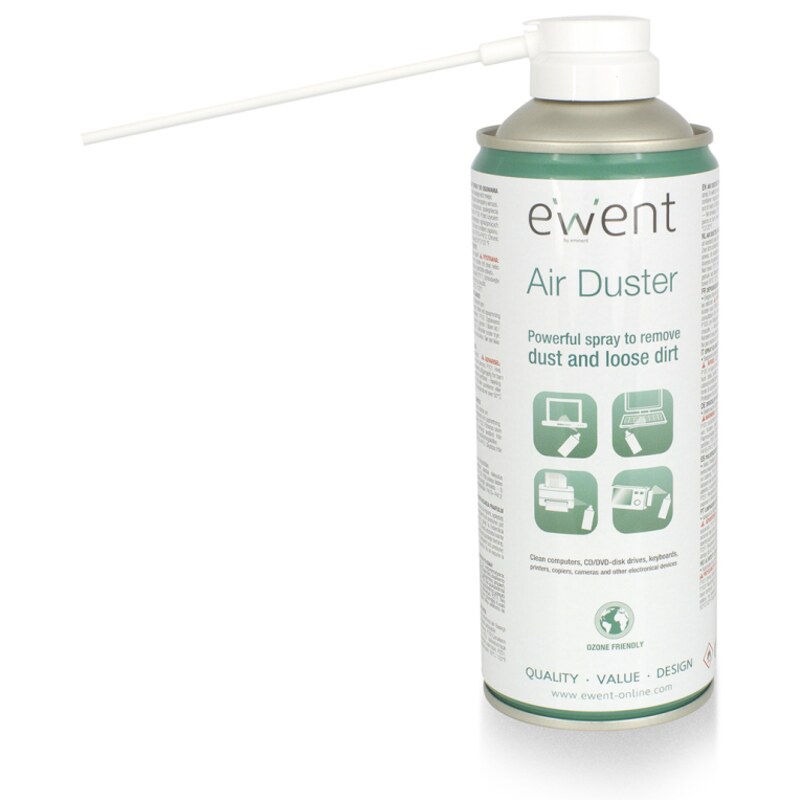 Ewent EW5601 kit de limpieza para computadora Lugares difíciles de alcanzar Limpiador de aire comprimido para limpieza de equipo