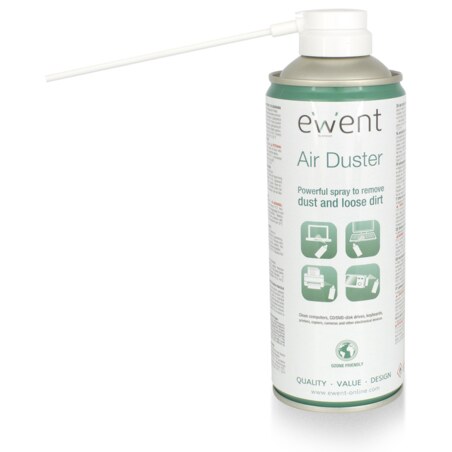Ewent EW5601 kit de limpieza para computadora Lugares difíciles de alcanzar Limpiador de aire comprimido para limpieza de equipo