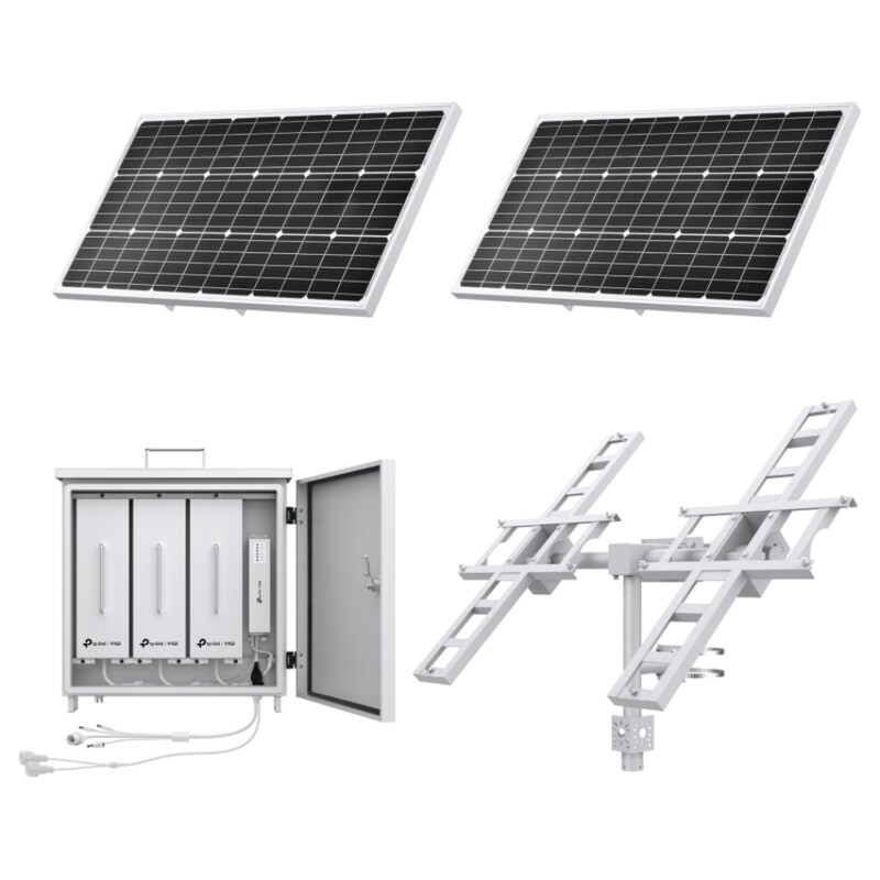 TP-Link VIGI SP18090 kit de energía solar Valla electrificada 18 V Mástil