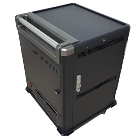 Ewent EW1703 carrito y armario de dispositivo portátil Carro de gestión y carga para dispositivos portátiles Negro, Gris