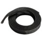 AISENS Organizador de cable poliéster 20mm, Negro, 1.0m
