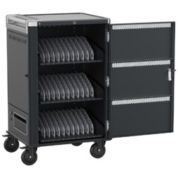 Ewent EW1701 carrito y armario de dispositivo portátil Armario de gestión y carga para dispositivos portátiles Negro, Gris