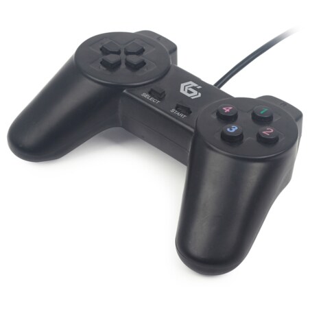 Gembird JPD-UB2-01 mando y volante Negro USB 2.0 Gamepad PC