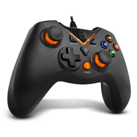 Krom NXKROMKEY mando y volante Negro USB Gamepad Analógico/Digital Android, PC, Playstation 3