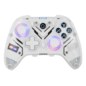 Krom NXKROMKRYSTAL mando y volante Transparente, Blanco Bluetooth/USB Gamepad Analógico/Digital Android, Nintendo Switch, Ninten