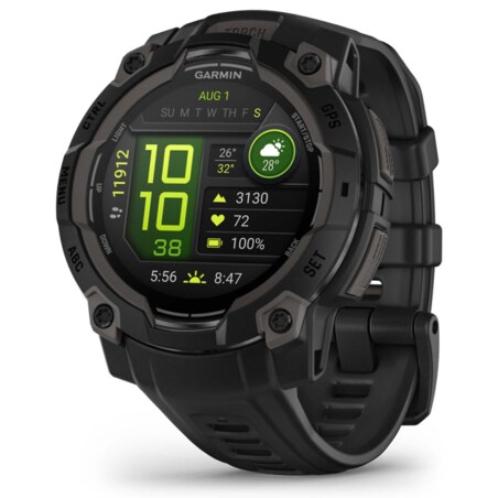 Garmin Instinct 3 AMOLED 3,05 cm (1.2") 45 mm Digital 390 x 390 Pixeles Pantalla táctil Negro GPS (satélite)