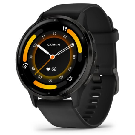 Garmin Venu 3 3,56 cm (1.4") AMOLED 45 mm Digital 454 x 454 Pixeles Pantalla táctil Negro Wifi GPS (satélite)