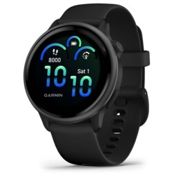 Garmin vívoactive 6 3,05 cm (1.2") AMOLED 42 mm Digital 390 x 390 Pixeles Pantalla táctil Negro Wifi GPS (satélite)
