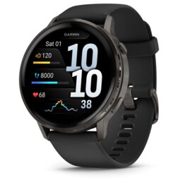 Garmin Venu 4 3,56 cm (1.4") AMOLED 45 mm Digital 454 x 454 Pixeles Pantalla táctil Negro Wifi GPS (satélite)