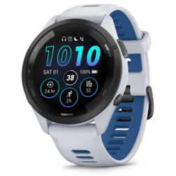Garmin Forerunner 265 3,3 cm (1.3") AMOLED 46 mm Digital 416 x 416 Pixeles Pantalla táctil Negro, Blanco Wifi GPS (satélite)