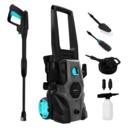 Cecotec 08137 Limpiadora de alta presión o Hidrolimpiadora Vertical Eléctrico 468 l/h 1600 W Negro, Gris