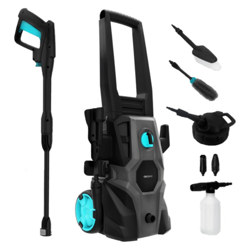Cecotec 08137 Limpiadora de alta presión o Hidrolimpiadora Vertical Eléctrico 468 l/h 1600 W Negro, Gris