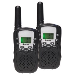 Denver WTA-449 two-way radios 8 canales 446 MHz Negro