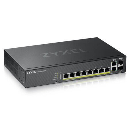 Zyxel GS2220-10HP-EU0101F switch Gestionado L2 Gigabit Ethernet (10/100/1000) Energía sobre Ethernet (PoE) Negro